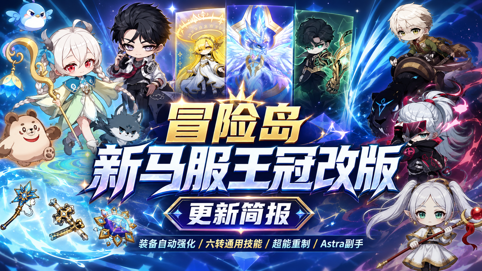 冒险岛新马服王冠改版更新简报